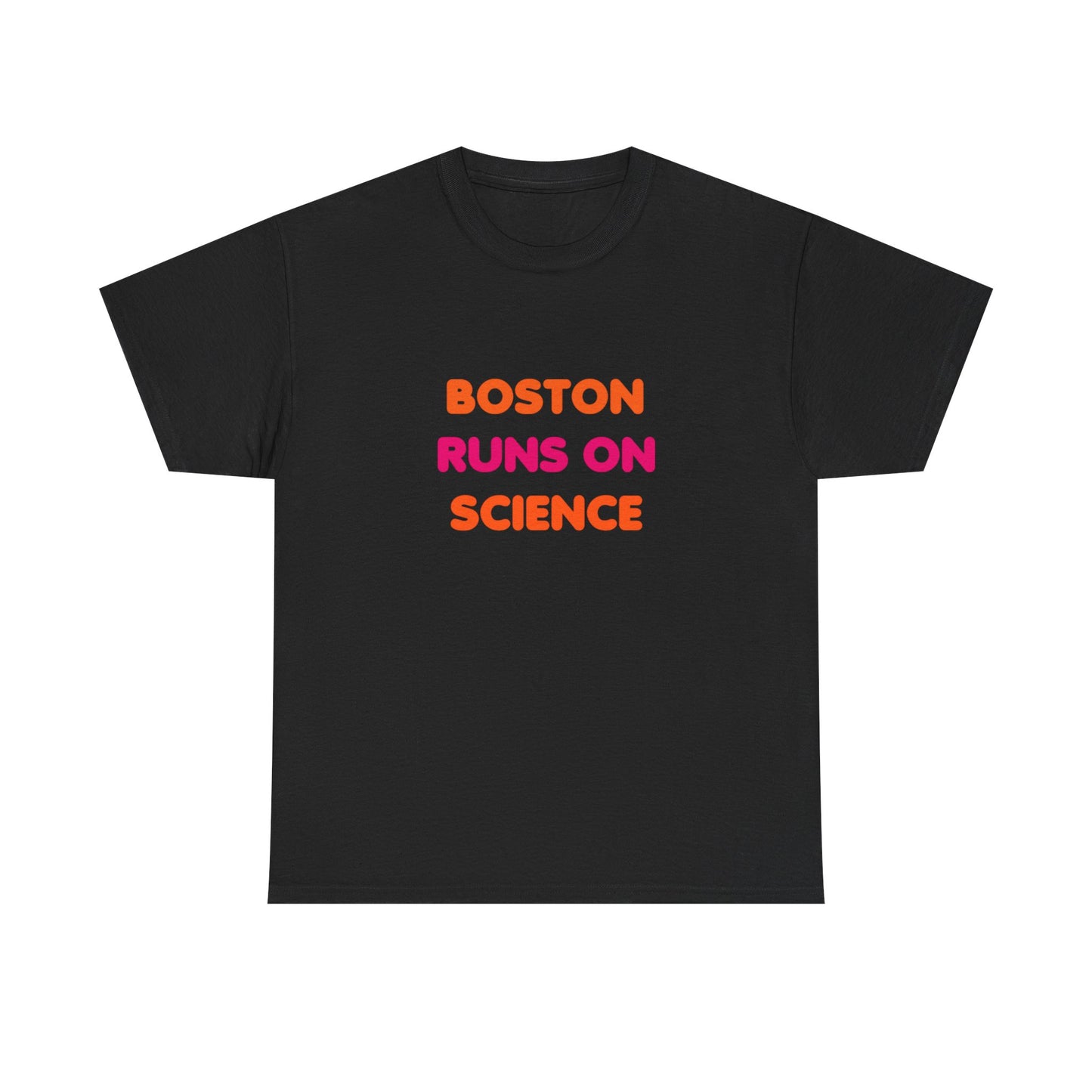 Boston Runs on Science Unisex Heavy Cotton Tee