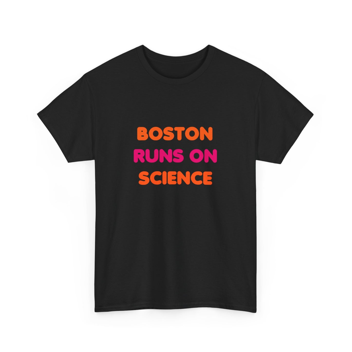 Boston Runs on Science Unisex Heavy Cotton Tee