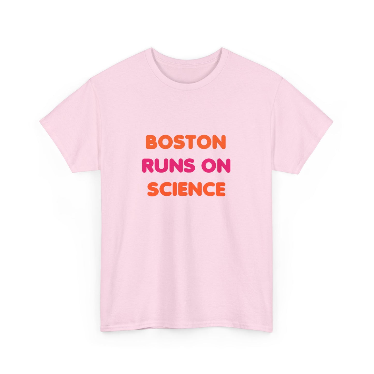 Boston Runs on Science Unisex Heavy Cotton Tee
