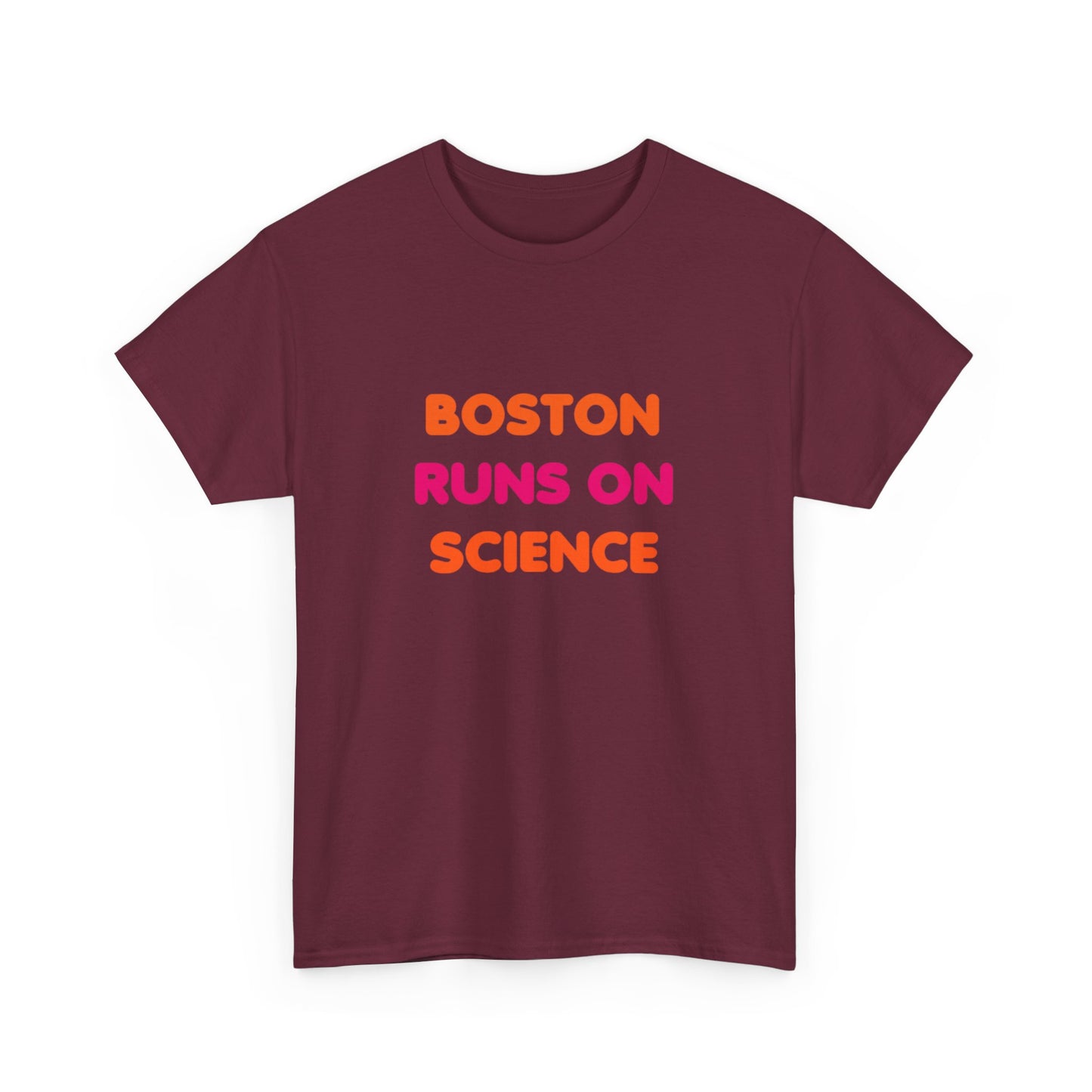 Boston Runs on Science Unisex Heavy Cotton Tee