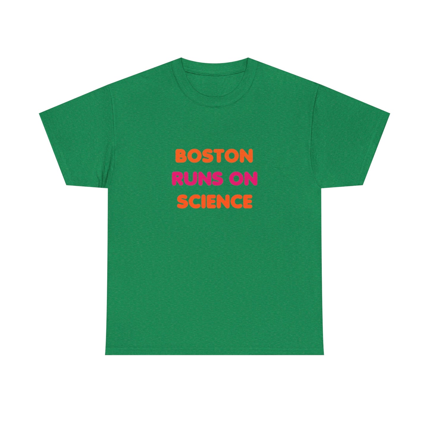 Boston Runs on Science Unisex Heavy Cotton Tee