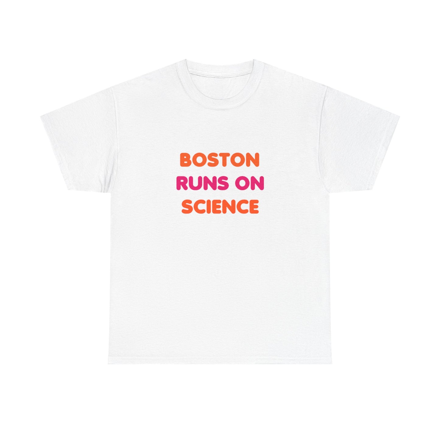 Boston Runs on Science Unisex Heavy Cotton Tee