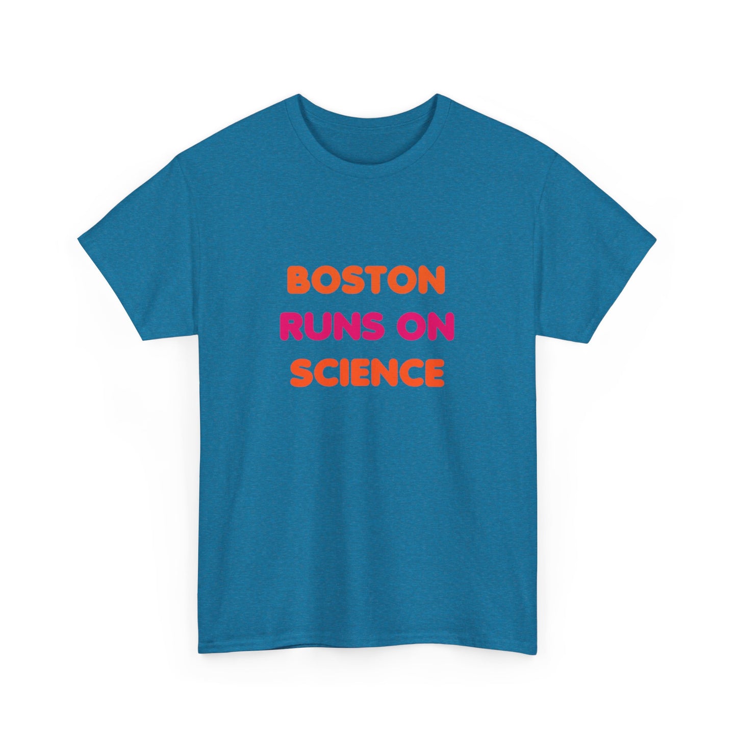 Boston Runs on Science Unisex Heavy Cotton Tee