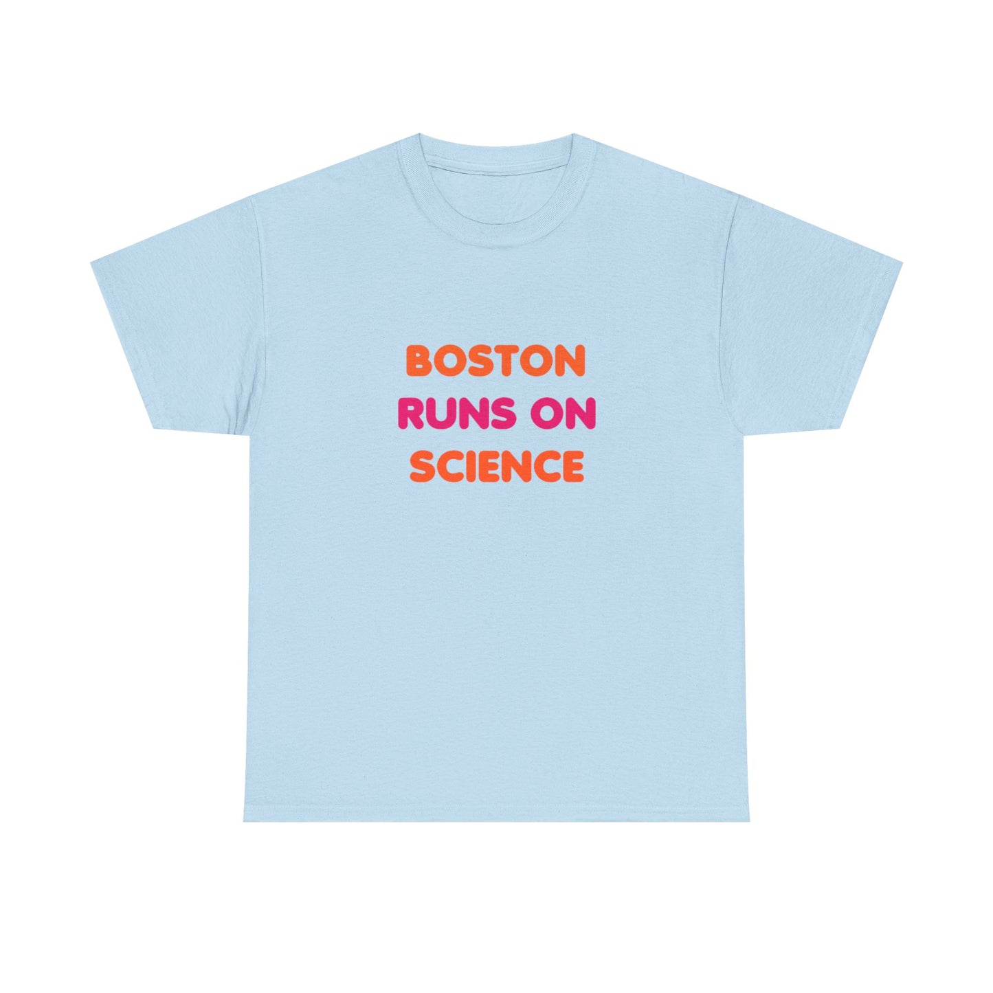 Boston Runs on Science Unisex Heavy Cotton Tee