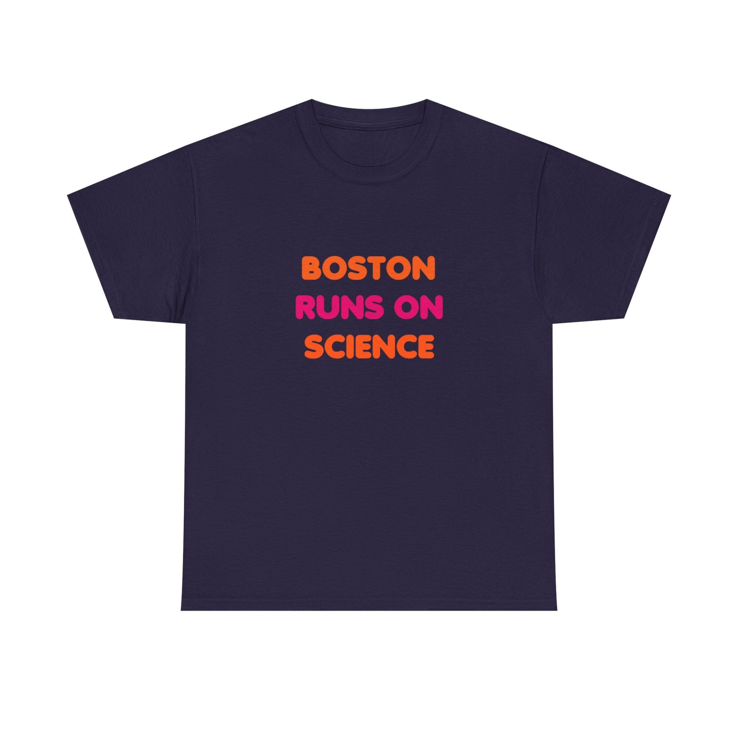 Boston Runs on Science Unisex Heavy Cotton Tee