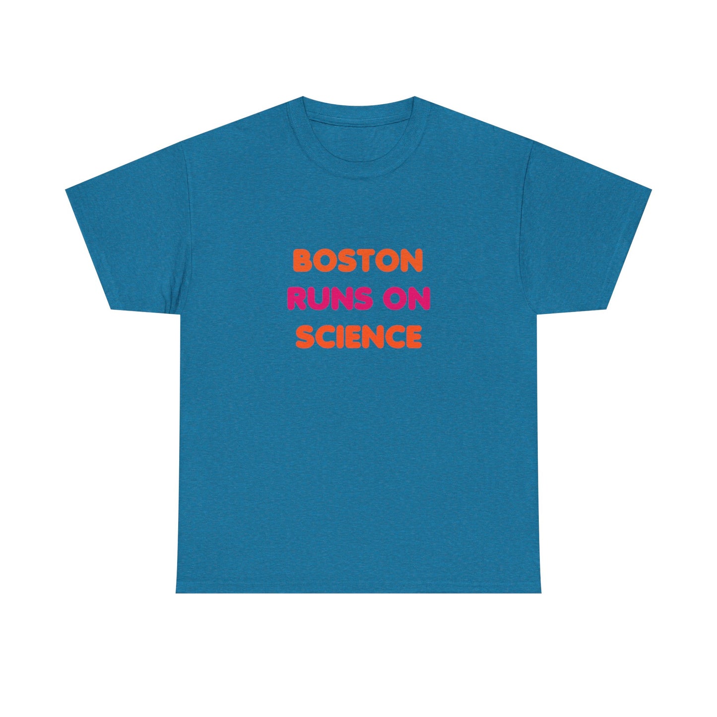 Boston Runs on Science Unisex Heavy Cotton Tee