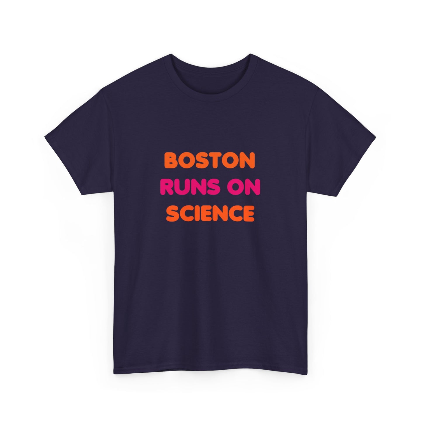 Boston Runs on Science Unisex Heavy Cotton Tee