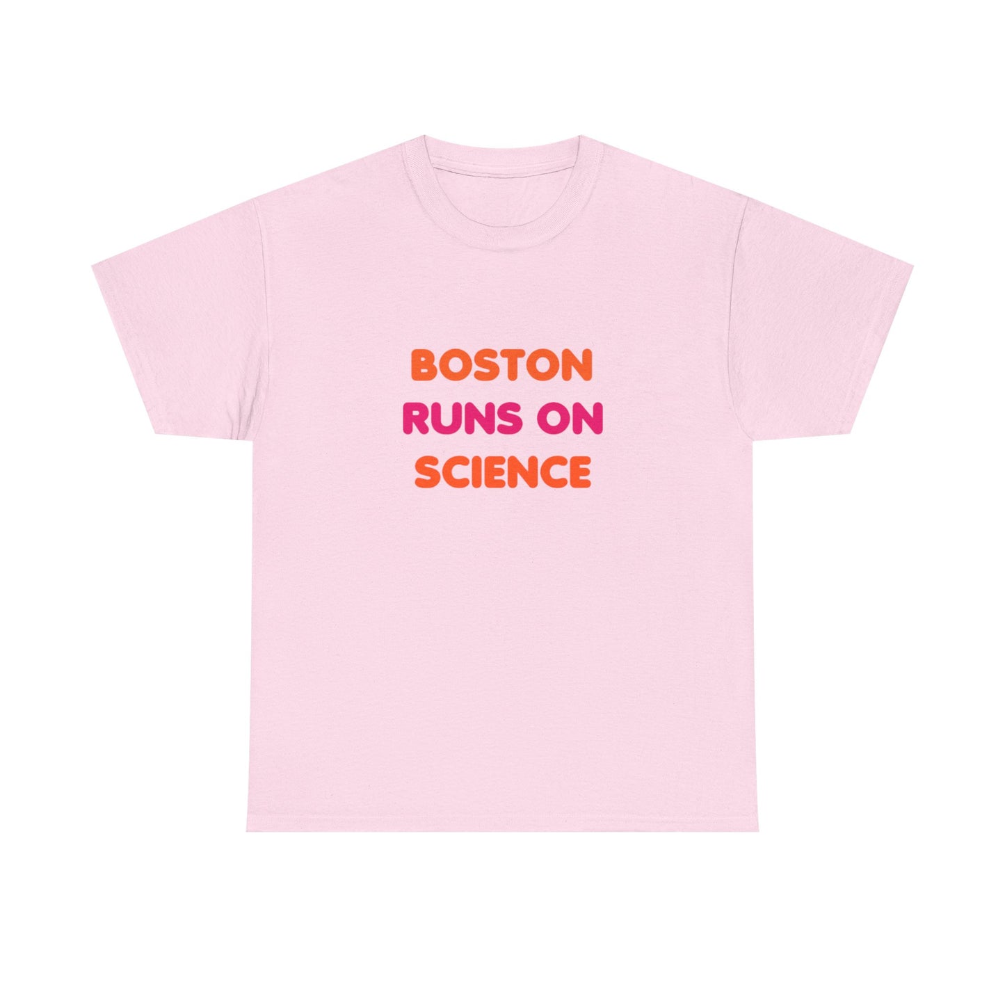 Boston Runs on Science Unisex Heavy Cotton Tee