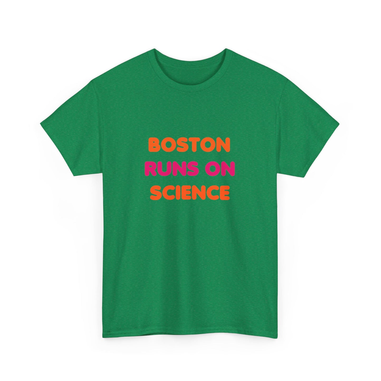 Boston Runs on Science Unisex Heavy Cotton Tee