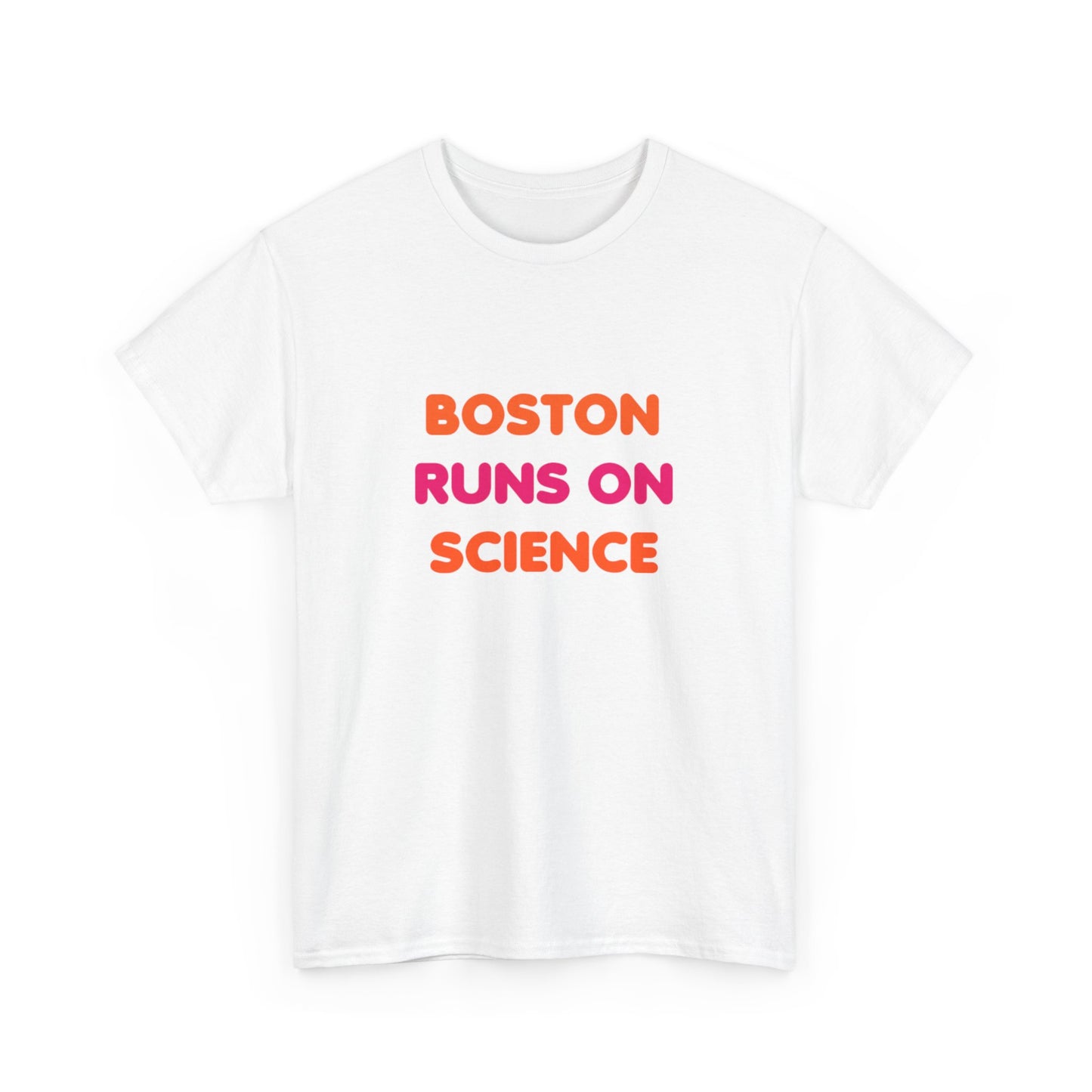 Boston Runs on Science Unisex Heavy Cotton Tee