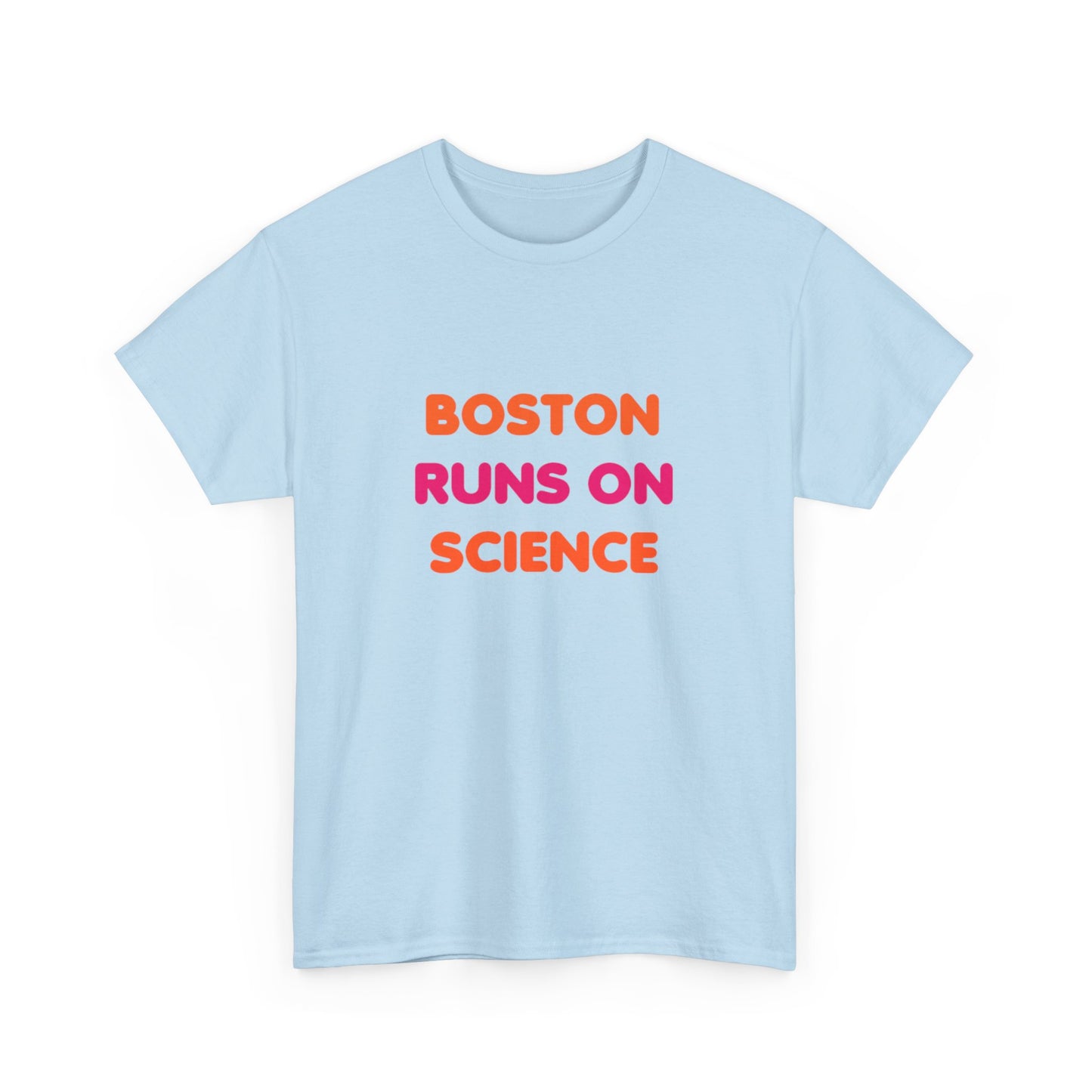 Boston Runs on Science Unisex Heavy Cotton Tee