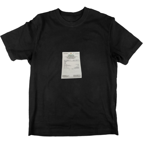 R3CEIPT TEE SHIRT