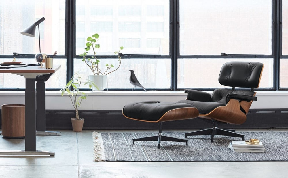 Emma Lounge Chair and Ottoman – Black Palisander