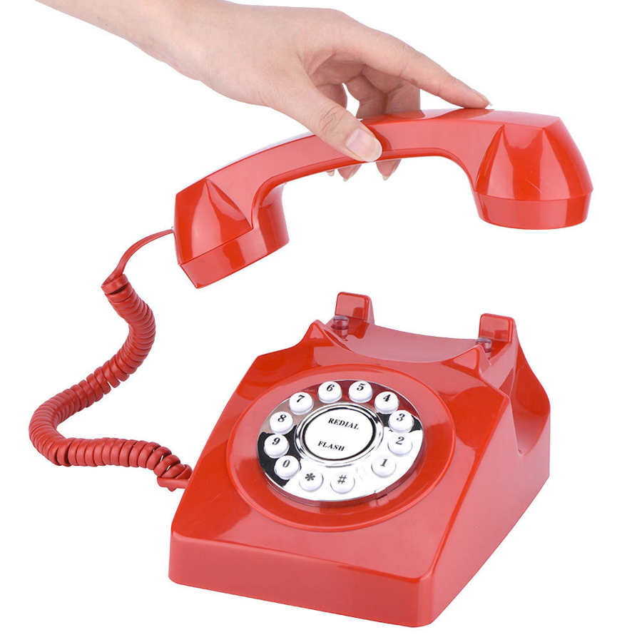 RETRO RED UNIVERSAL PHONE
