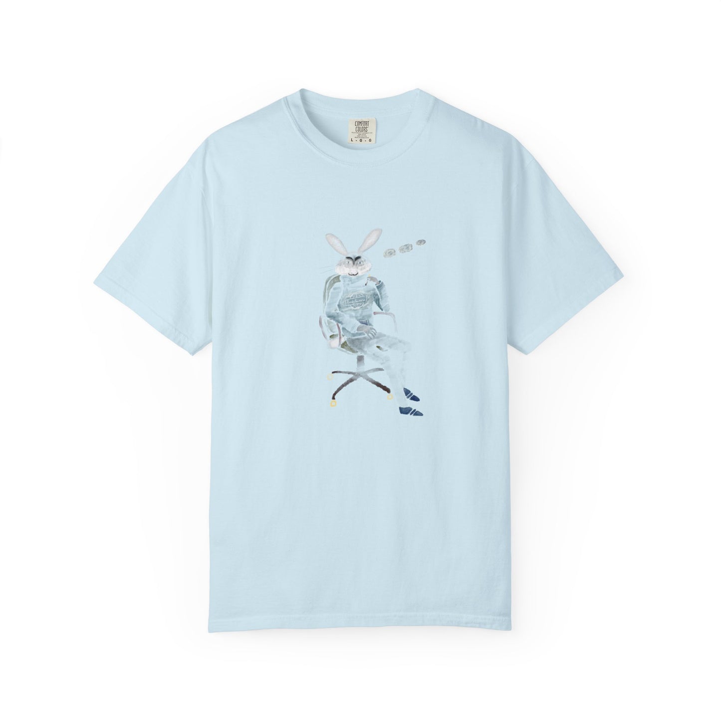 Whimsical Rabbit Graphic T-Shirt | Unisex Garment-Dyed Tee for Creative Souls