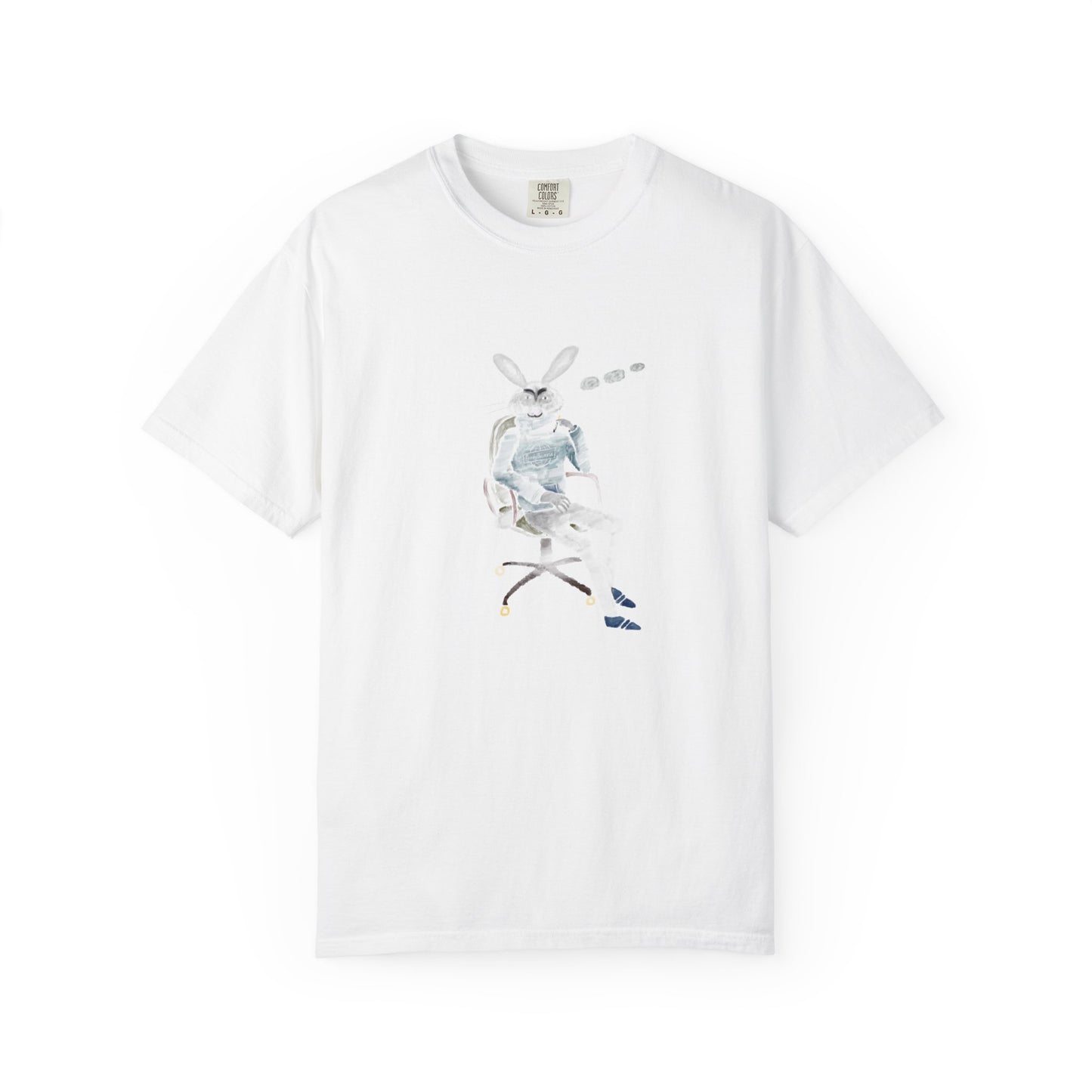 Whimsical Rabbit Graphic T-Shirt | Unisex Garment-Dyed Tee for Creative Souls
