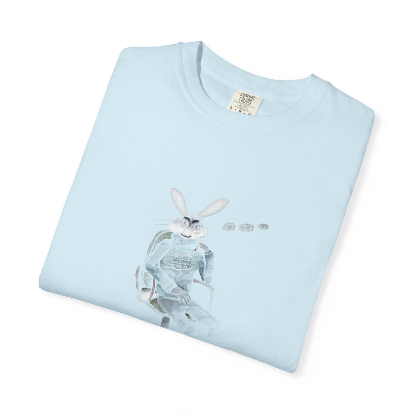 Whimsical Rabbit Graphic T-Shirt | Unisex Garment-Dyed Tee for Creative Souls