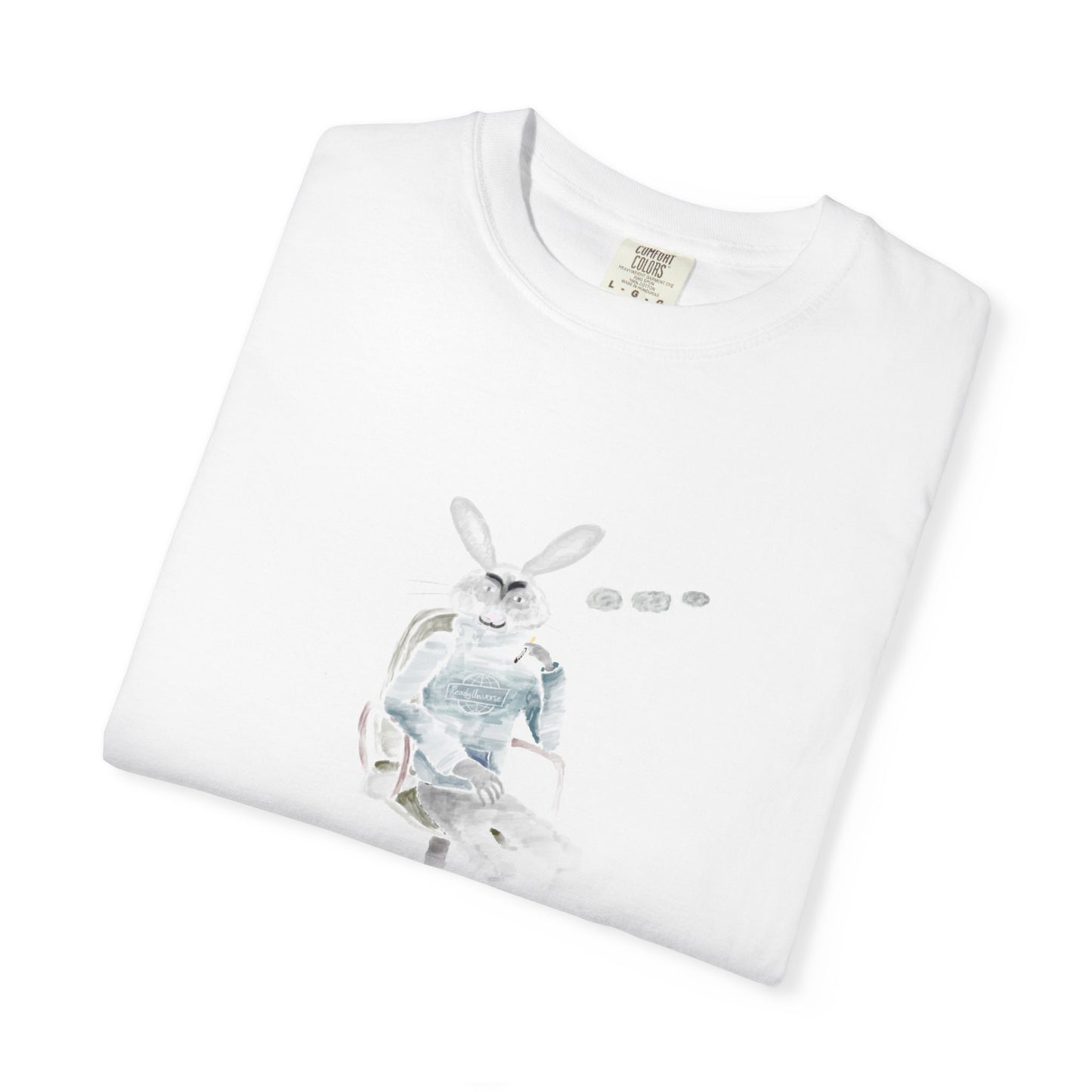 Whimsical Rabbit Graphic T-Shirt | Unisex Garment-Dyed Tee for Creative Souls