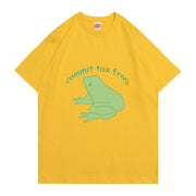 New Creativity Clothes Commit Tdx Frog Tshirt Streetwear Tee Men Women Fashion Casual T-shirt Unisex Tops Men's Cotton T Shirt