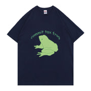 New Creativity Clothes Commit Tdx Frog Tshirt Streetwear Tee Men Women Fashion Casual T-shirt Unisex Tops Men's Cotton T Shirt