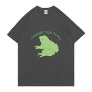 New Creativity Clothes Commit Tdx Frog Tshirt Streetwear Tee Men Women Fashion Casual T-shirt Unisex Tops Men's Cotton T Shirt