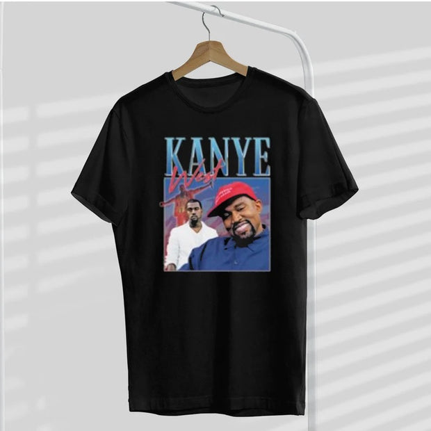 Kanye West Homage 90s Vintage Unisex Black T shirt "YE"