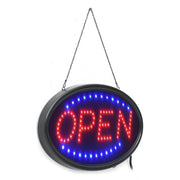 "OPEN" LED sign, custom options available upon request.