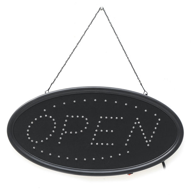 "OPEN" LED sign, custom options available upon request.