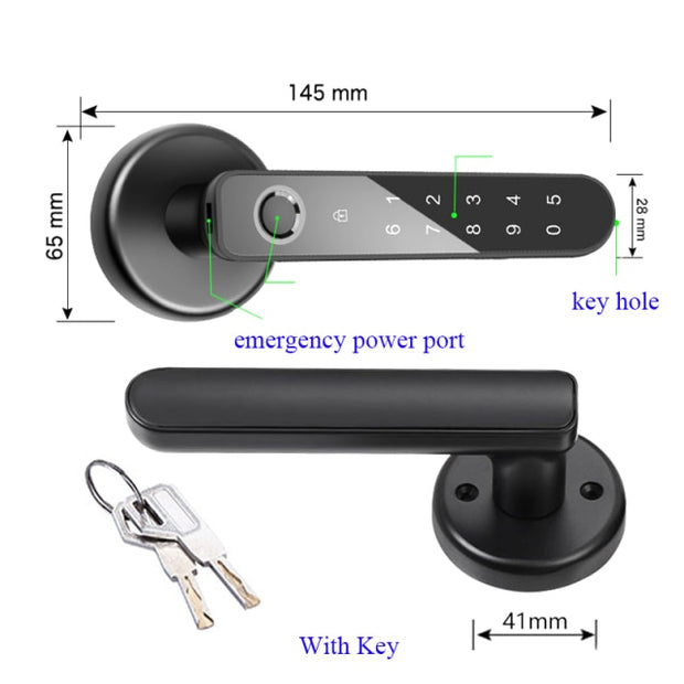Ready Universe® Smart Fingerprint Door-handle Lock