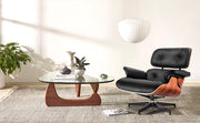 Emma Lounge Chair and Ottoman – Black Palisander